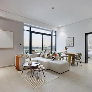 Livbnb-stylish And Spacious 1br With Private Balcony 公寓 迪拜