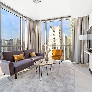 Stonetree - Indigo Tower 1br - Panoramic View 아파트 두바이