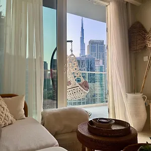 Burj Khalifa View Boho - Downtown شقة دبي