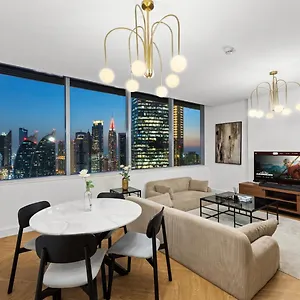 아파트 Luxury Difc, Xl Layout, Pool, Gym, Skyline View 두바이