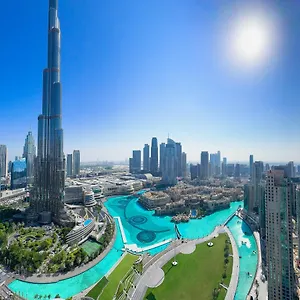 شقة Grande Signature Residences 2br - Burj Khalifa View At 38th Floor For 6ppl *