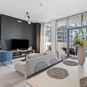 شقة Chic Escape - 2br Guest At Atria, Business Bay دبي
