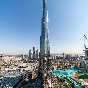 Full Burj Khalifa View: Atlas Homestays - 03 Bedroom At Burj Vista 5005 * Dubái