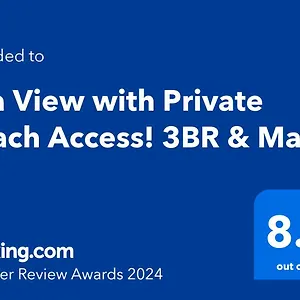 Apartment Sea View With Private Access! 3br & Maid Rm