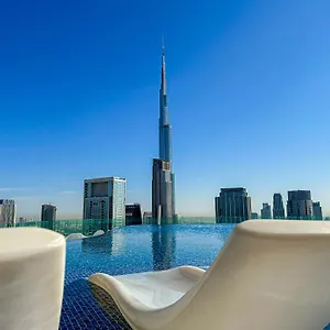 Full Burj Khalifa View Lux 2bedroom With Rooftop Pool Location In Paramount Midtown Appartement Dubaï