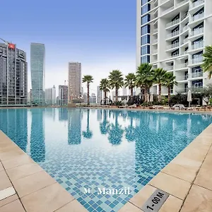 Manzil - Luxurious 1br Waterfront At Damac Maison Prive With Burj Views Dubai