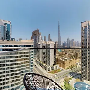 Primestay - Marquise Square 1br In Business Bay, Burj Khalifa View Dubai