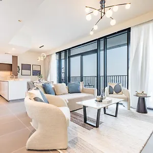 Stunning 3br With Assistant In Creek Edge Tower 1, Creek Harbor By Deluxe Homes Дубай