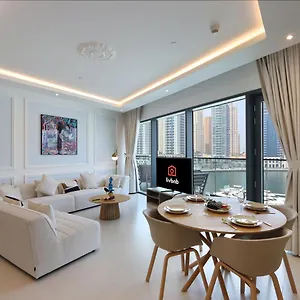 Livbnb - Marina Front 3br With Wraparound Balcony & Yacht Views Vida Residences Apartment
