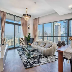 Stunning 2br In Bellevue Tower With Burj Khalifa & Skyscraper View *