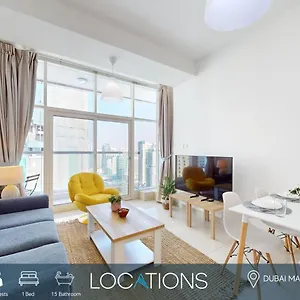 Continental Tower - One Bedroom With Marina View شقة