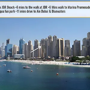 Luxurious 2-bd Gem In Jbr Elegant & Compact Bliss Apartment