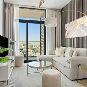 Modern And High Floor 1br At Binghatti Emerald Дубай