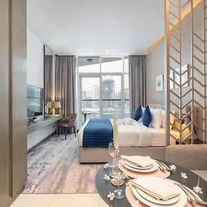 شقة Vogue Damac Maison Prive Balcony & Canal View Prime Business Bay Location, Close To Downtown & Burj Khalifa