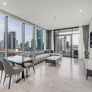Spectacular Burj Khalifa & Canal View New 2br