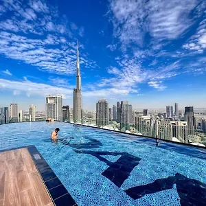 Dive Into Luxury With Infinity Pool & Burj Khalifa