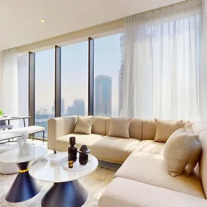 Trps - Peninsula Five, Business Bay - Stylish 1br - Canal & Burj Khalifa Views
