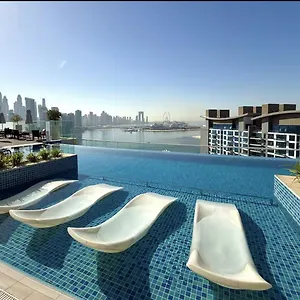 Beachfront On The Palm Jumeirah With Amazing View Rooftop Infinity Pool Dubai