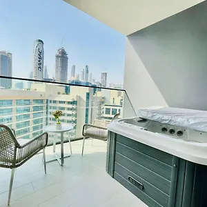 Modern Business Bay Burj Khalifa View