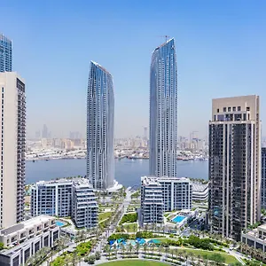 아파트 Creek Harbour Skyline Burj Khalifa & Sea View