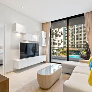아파트 Chic Retreat 1bedroom With Pool View 두바이