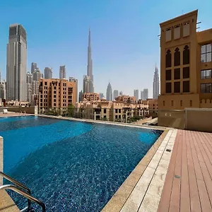 Vogue Downtown Spacious One Bedroom With Balcony Amazing Burj View From The Swimming Pool Located Bellevue Tower Walkable To Burj Khalifa And The Mall