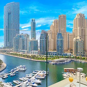 Luxe Rooftop Infinity Pool 5 Mins To Jbr Marina View Апартаменты