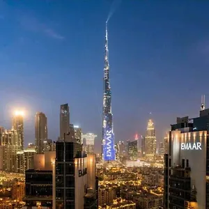 아파트 1bdr With Burj Khalifa Views In Elite Downtown 두바이